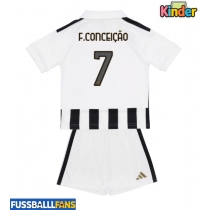 Juventus Francisco Conceicao #7 Heimtrikotsatz Kinder 2026-27 Kurzarm (+ Kurze Hosen)